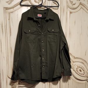 Wrangler Olive Green Casual Shirt